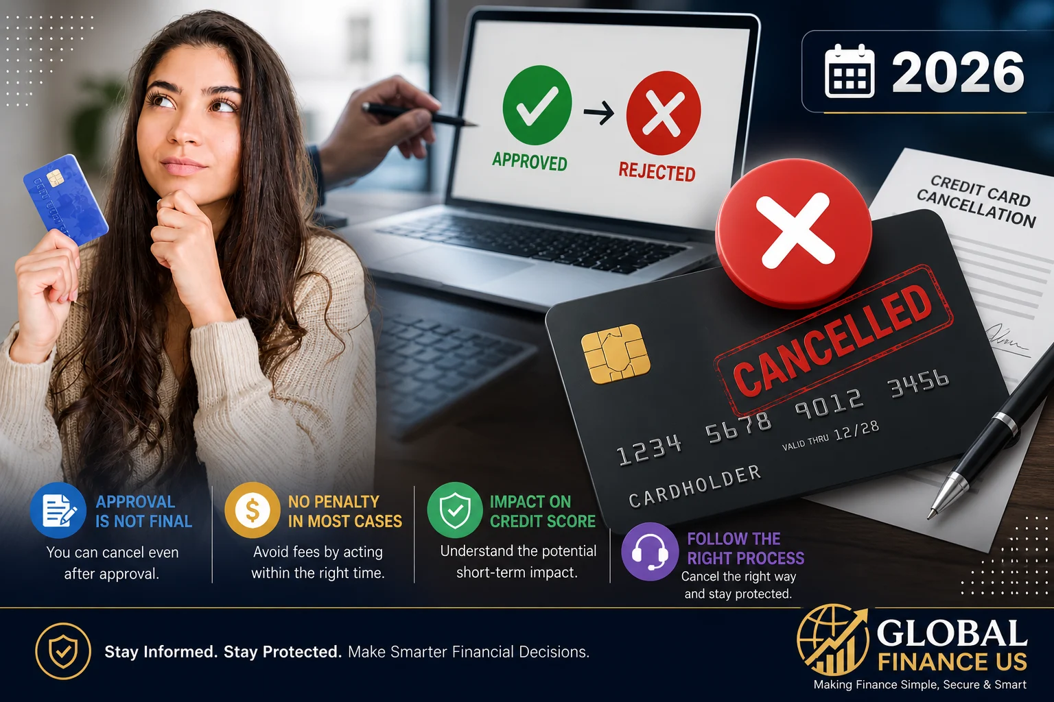 can you cancel a credit card after approval without penalty 2026 USA credit card cancellation impact credit score fees guide